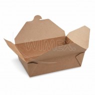 Food box (PAP/PE) nepremastiteľný kraft `L` 195 x 138 mm 2000ml [50 ks]_1