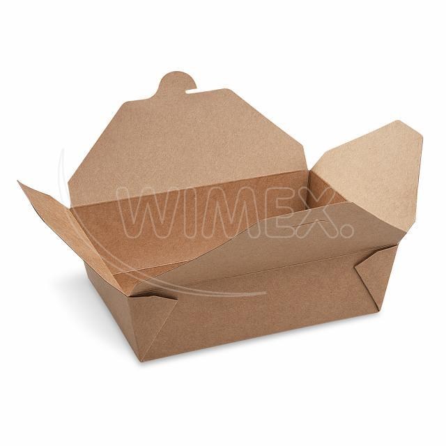 Food box (PAP/PE) nepremastiteľný kraft `L` 195 x 138 mm 2000ml [50 ks]_1