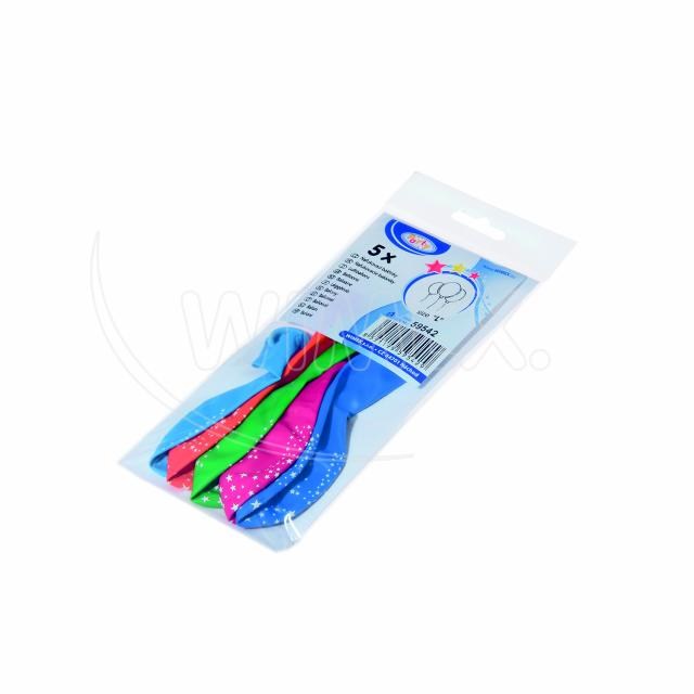 Nafukovací balónik Hviezdy farebný mix O30cm L [5 ks]_1