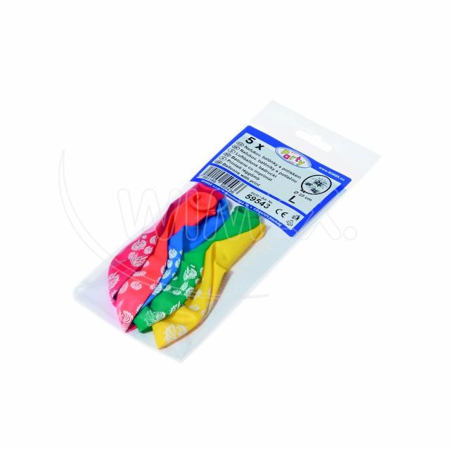 Nafukovací balónik Ohňostroj farebný mix O30cm L [5 ks]_1