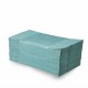 Papierový uterák skladaný ZZ 1vrstvý zelený 25 x 23 cm RECY [5000 ks]_1