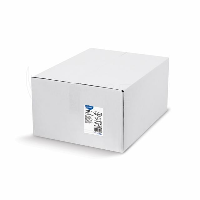 Papierový uterák ZZ skladaný V 2vrstvý biely 23 x 23 cm [3200 ks]_1