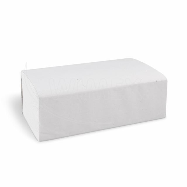 Papierový uterák ZZ skladaný V 2vrstvý biely 23 x 23 cm [3200 ks]_1
