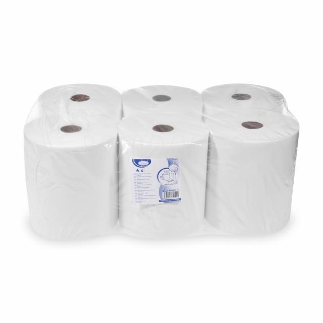 Papierový uterák (Tissue) rolovaný 2vrstvý biely O18cm 20cm x 150m [6 ks]_1