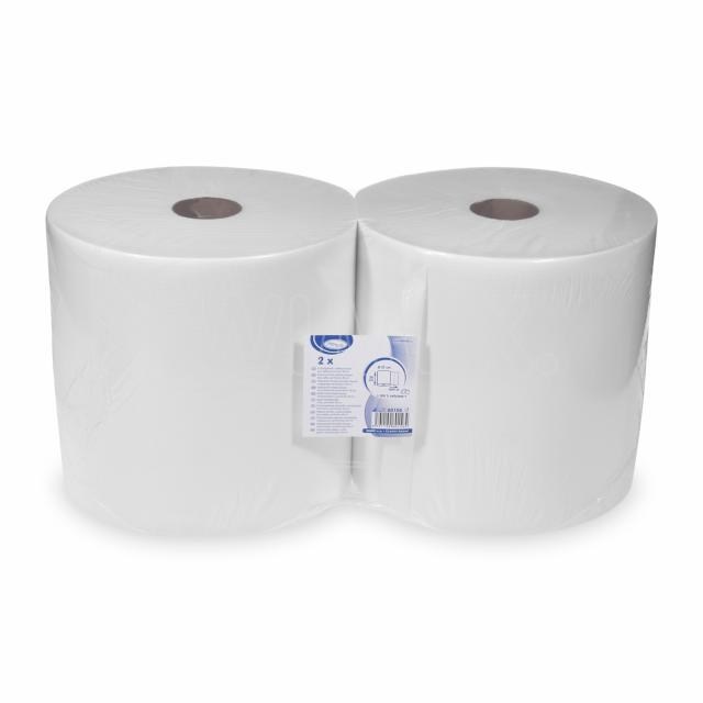 Priemyselná utierka (PAP) v roli 2vrstvá biela O27cm 26cm x 304m [2 ks]_1
