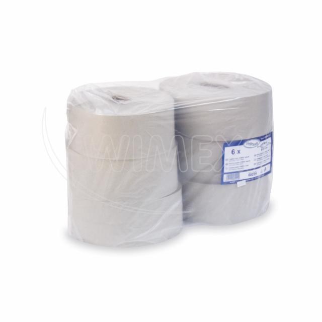 Toaletný papier 1vrstvý s ražbou natural JUMBO O24cm 210m [6 ks]_1