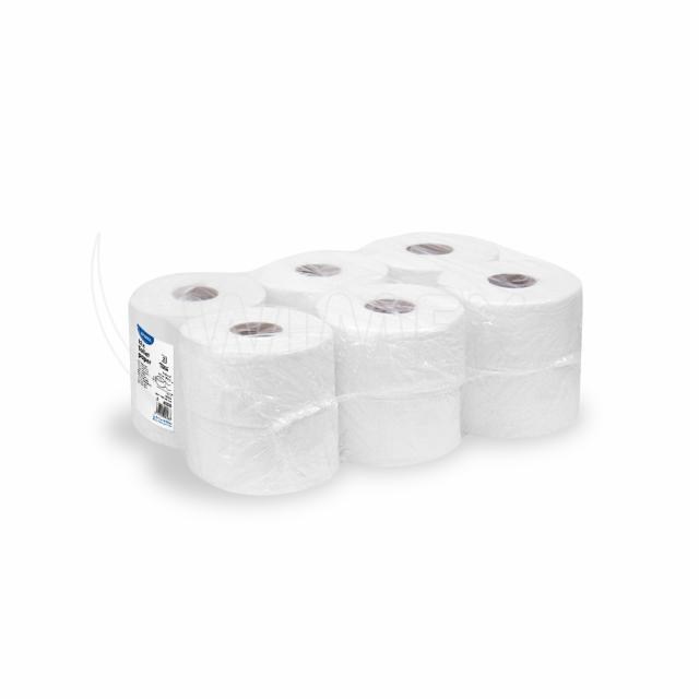 Toaletný papier (FSC Mix) 2vrstvý biely JUMBO O18cm 100m 445 útržkov [12 ks]_1