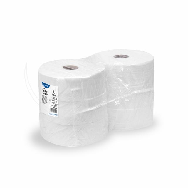 Toaletný papier (FSC Mix) 2vrstvý biely JUMBO O23cm 170m 755 útržkov [6 ks]_1