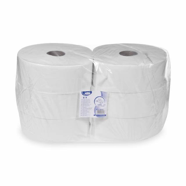 Toaletný papier 2vrstvý biely JUMBO O27cm 340m 1515 útržkov [6 ks]_1