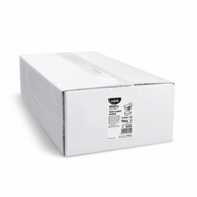 Toaletný papier skladaný 2vrstvý biely 10,5 x 21 cm [9000 ks]_1