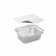 Miska (ALU) hranatá 145 x 120 x 41 mm 470ml + viečko [5 sád]_1