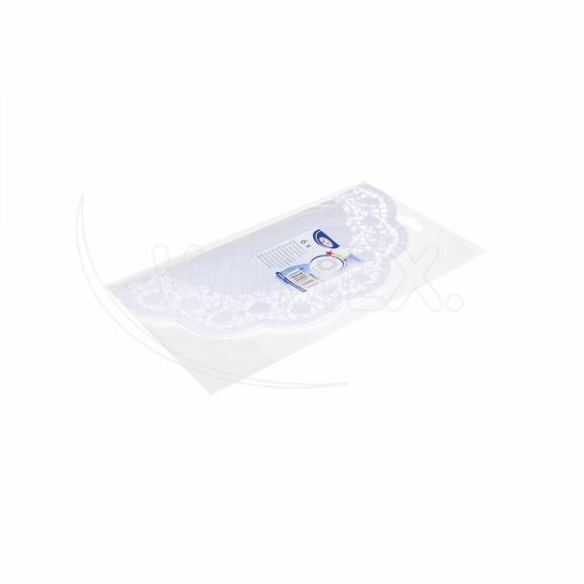 Dekoračná krajka (PAP) okrúhla biela O32cm [6 ks]_8