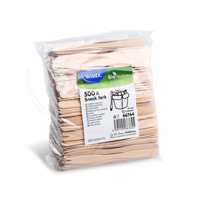 Vidlička desiatová (drevená FSC 100%) dlhá 14cm [500 ks]_8