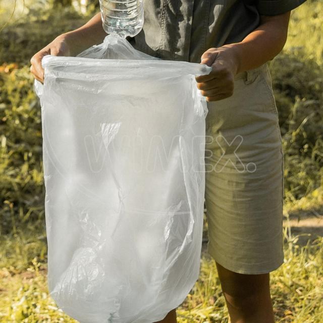 Vrecko do koša (HDPE) silné priehľadné 60 x 72 cm 60L L [20 ks]_6