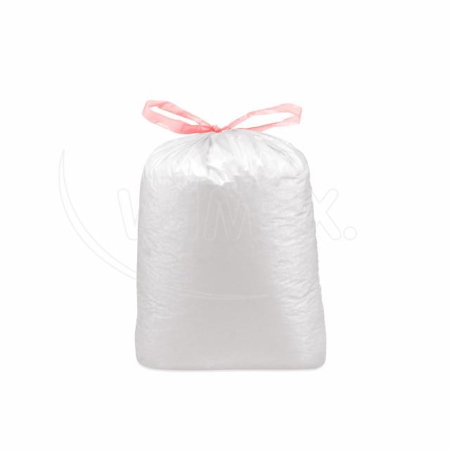 Vrece na odpadky (LDPE) ECONOMY zaťahovacie biele 70 x 100 cm 120L [10 ks]_1