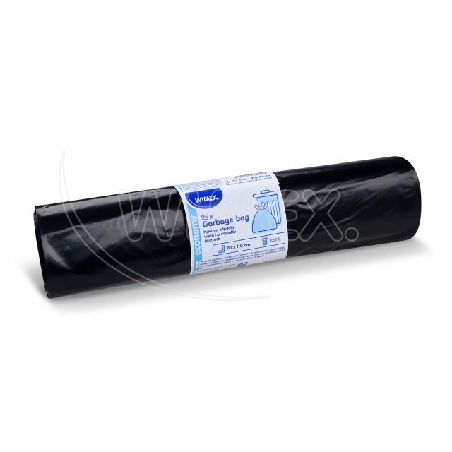 Vrece na odpadky (LDPE) ECONOMY čierne 70 x 110 cm 120L [25 ks]_8