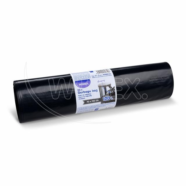 Vrece na odpadky (LDPE) silné čierne 70 x 110 cm 120L [25 ks]_1