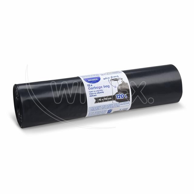 Vrece na odpadky (LDPE) extra-silné čierne 70 x 110 cm 120L [15 ks]_6