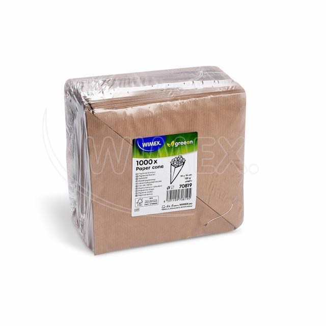 Papierový kornút (FSC Mix) kraft 19 x 19 cm 125g viazaný [1000 ks]_1