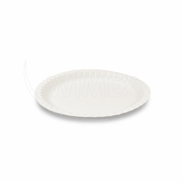 Papierový tanier biely O23cm [50 ks], 100% celulóza, hlboký, i230001_1