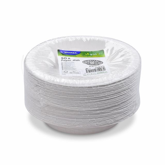 Papierová miska (FSC Mix) biela O20cm 480ml [50 ks]_2