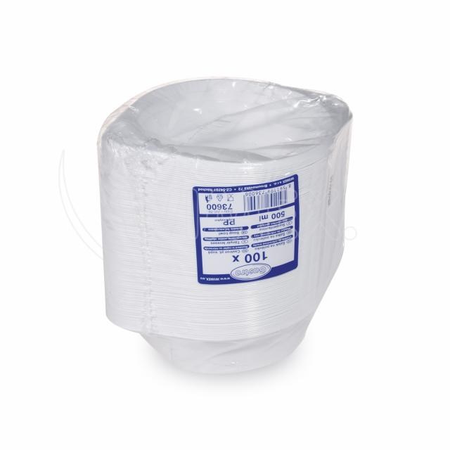 Miska (PP) s uškami biela 500ml [100 ks]_1