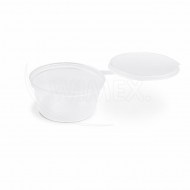 Dressingová miska (PP)  s viečkom priehľadná O70mm 80ml [50 ks]_1