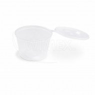 Dressingová miska (PP)  s viečkom priehľadná O70mm 120ml [50 ks]_1
