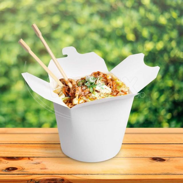 Food box (PAP/PE) biely 750ml/26oz [50 ks]_5