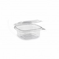 Miska (rPET) s viečkom hranatá priehľadná 250ml [50 ks]_1
