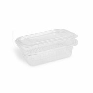 Miska (rPET) s viečkom hranatá priehľadná 750ml [50 ks]_1