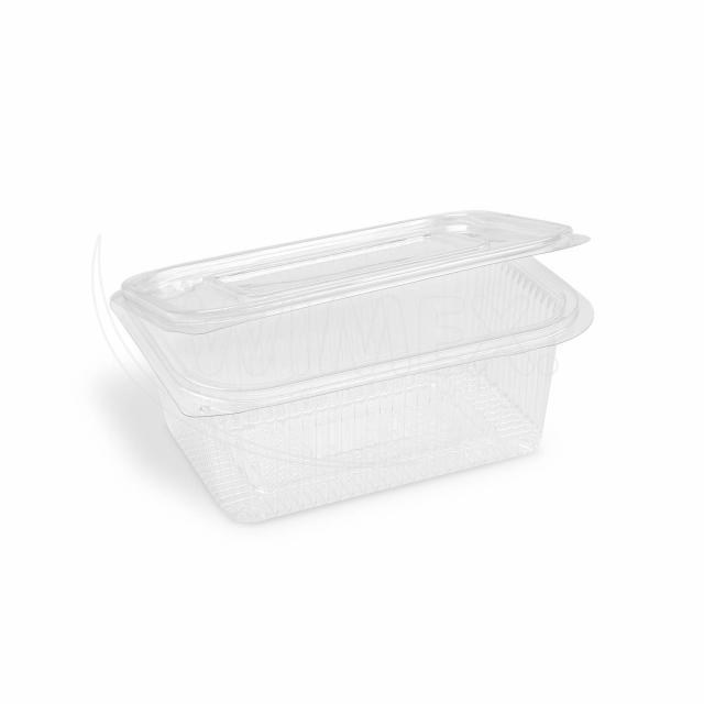 Miska (rPET) s viečkom hranatá priehľadná 1000ml [50 ks]_3
