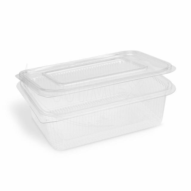 Miska (rPET) s viečkom hranatá priehľadná 1500ml [50 ks]_3