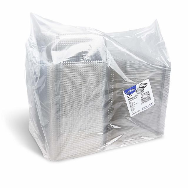 Miska (rPET) s viečkom hranatá priehľadná 1500ml [50 ks]_2