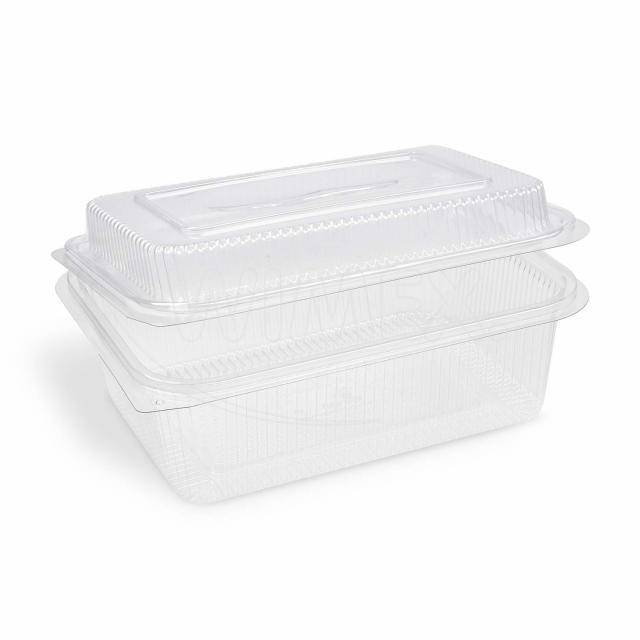 Miska (rPET) s viečkom hranatá priehľadná 1500 + 450 ml [50 ks]_4
