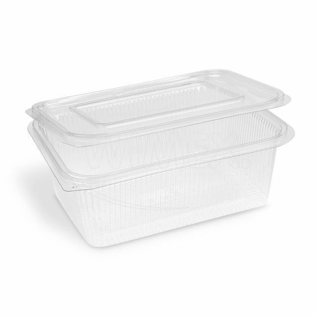 Miska (rPET) s viečkom hranatá priehľadná 2000ml [50 ks]_3