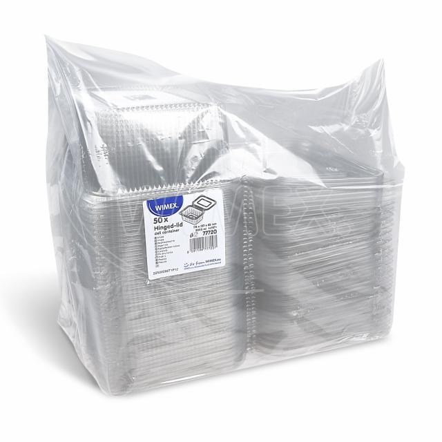 Miska (rPET) s viečkom hranatá priehľadná 2000ml [50 ks]_2