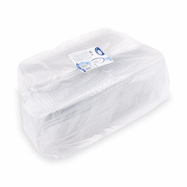 Miska (rPET) s viečkom oválna priehľadná 250ml [50 ks]_8