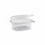 Miska (rPET) s viečkom oválna priehľadná 375ml [50 ks]_1