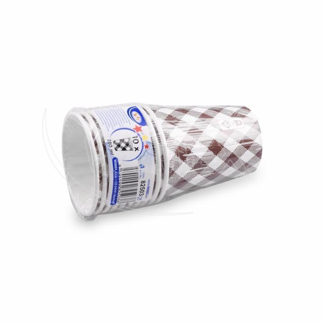 Papierový pohár Karo O80mm 280ml M: 0,2L/8oz [10 ks]_4