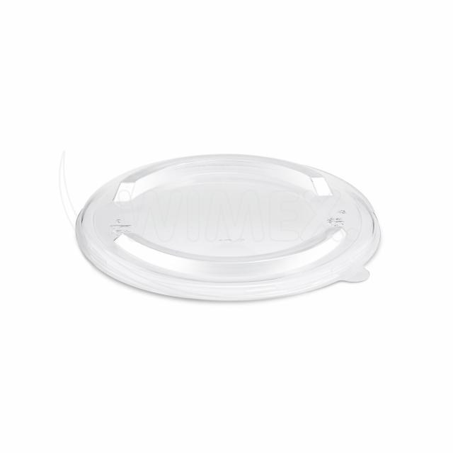Viečko (rPET) ploché priehľadné pre papierovú misku O150mm [50 ks]_1