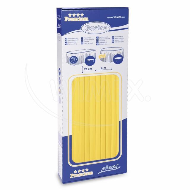 Stolová sukienka (PAP-Airlaid) PREMIUM žltá 72cm x 4m [1 ks]_4
