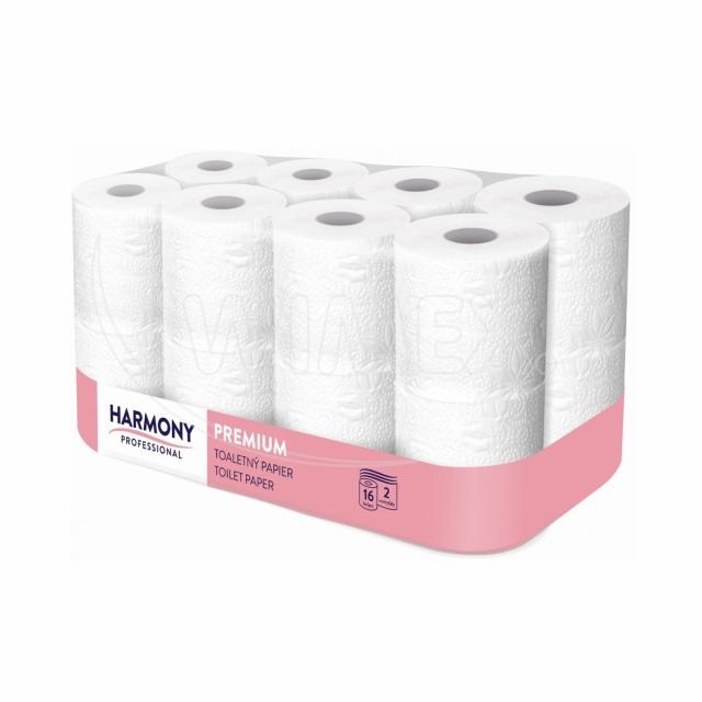 Toaletný papier (Tissue) Harmony Professional 2vrstvý biely 156 útržkov [16 ks]_2