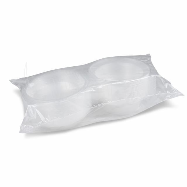 Šalátová miska (PP) s vypuklým viečkom priehľadná 2200ml [25 ks]_5