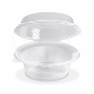 Šalátová miska (PP) s vypuklým viečkom priehľadná 2200ml [25 ks]_1