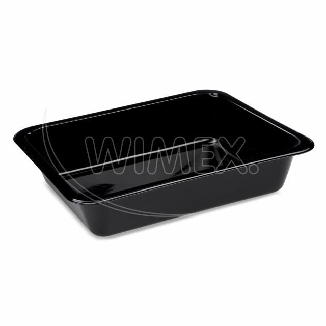 Menu misa (PP) extra-pevná nedelená čierna 227 x 178 x 49 mm [50 ks]_1