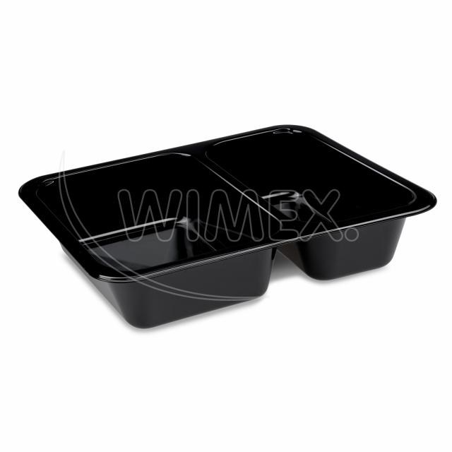 Menu misa (PP) extra-pevná 2dielna čierna 227 x 178 x 49 mm [50 ks]_1