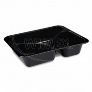 Menu misa (PP) extra-pevná 3dielná čierna 227 x 178 x 49 mm [50 ks]_1